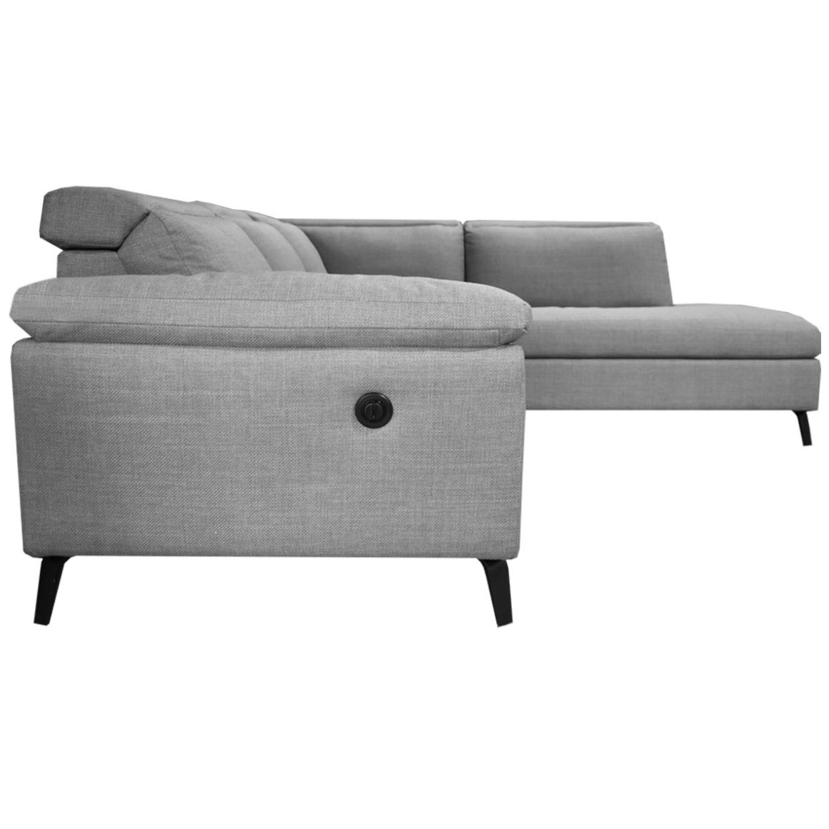 Sala Modular 2 Piezas Derecha Duster Tela Gris Liz