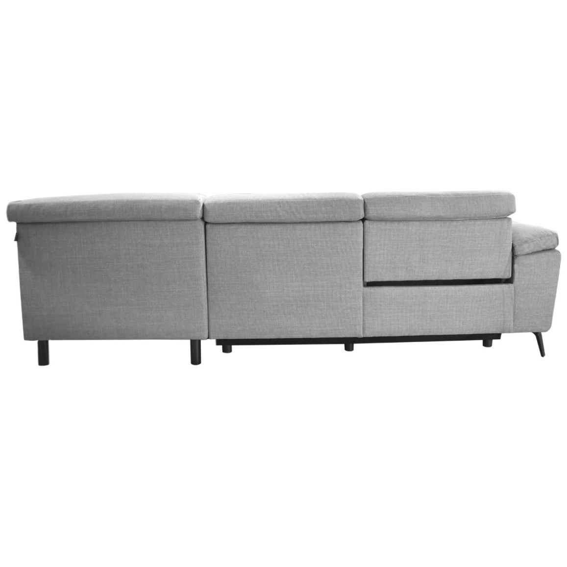 Sala Modular 2 Piezas Derecha Duster Tela Gris Liz