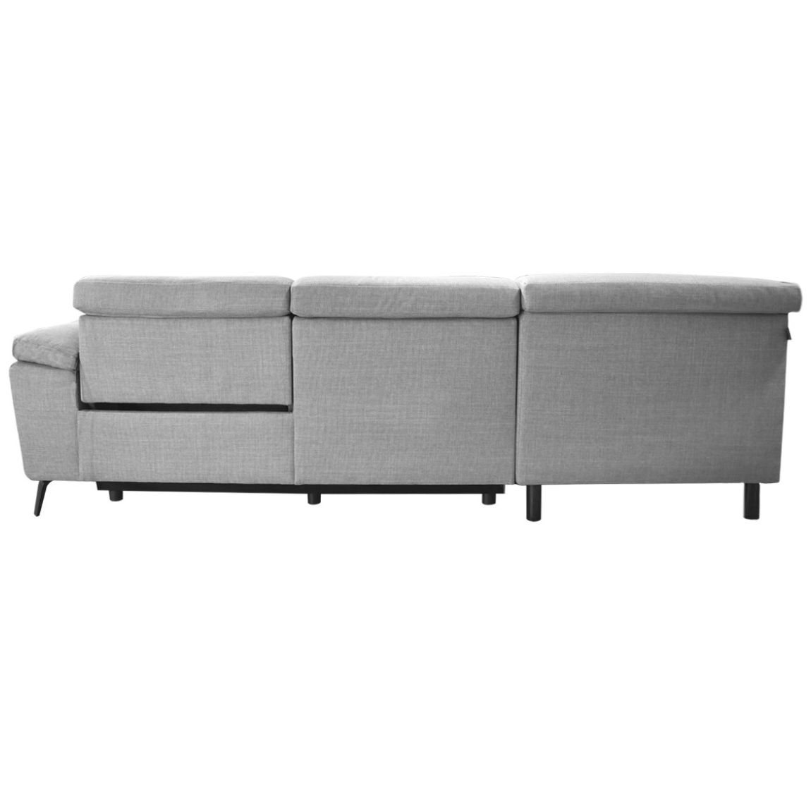 Sala Modular 2 Piezas Izquierda Duster Tela Gris Liz