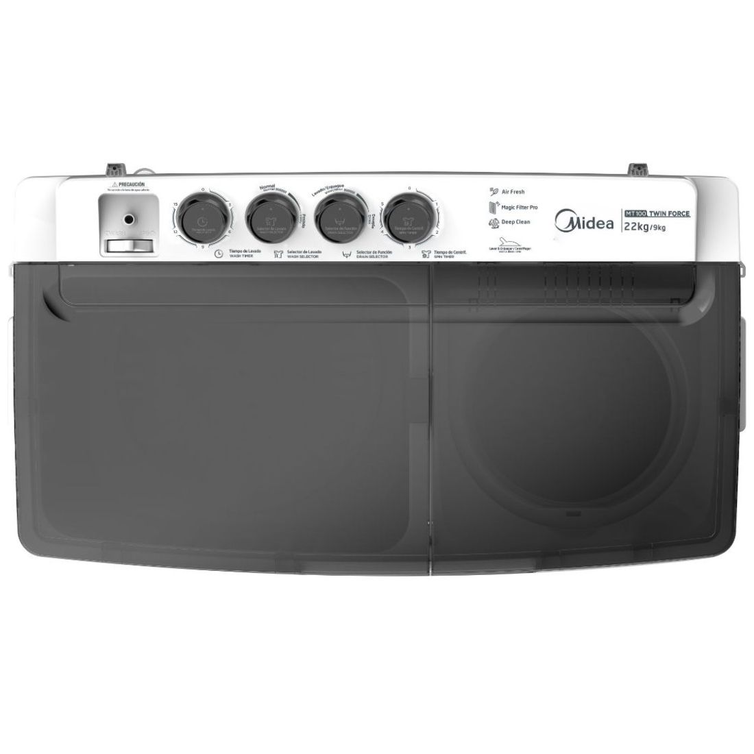 Lavadora Midea Blanca Doble Tina 22Kg Mt100W220