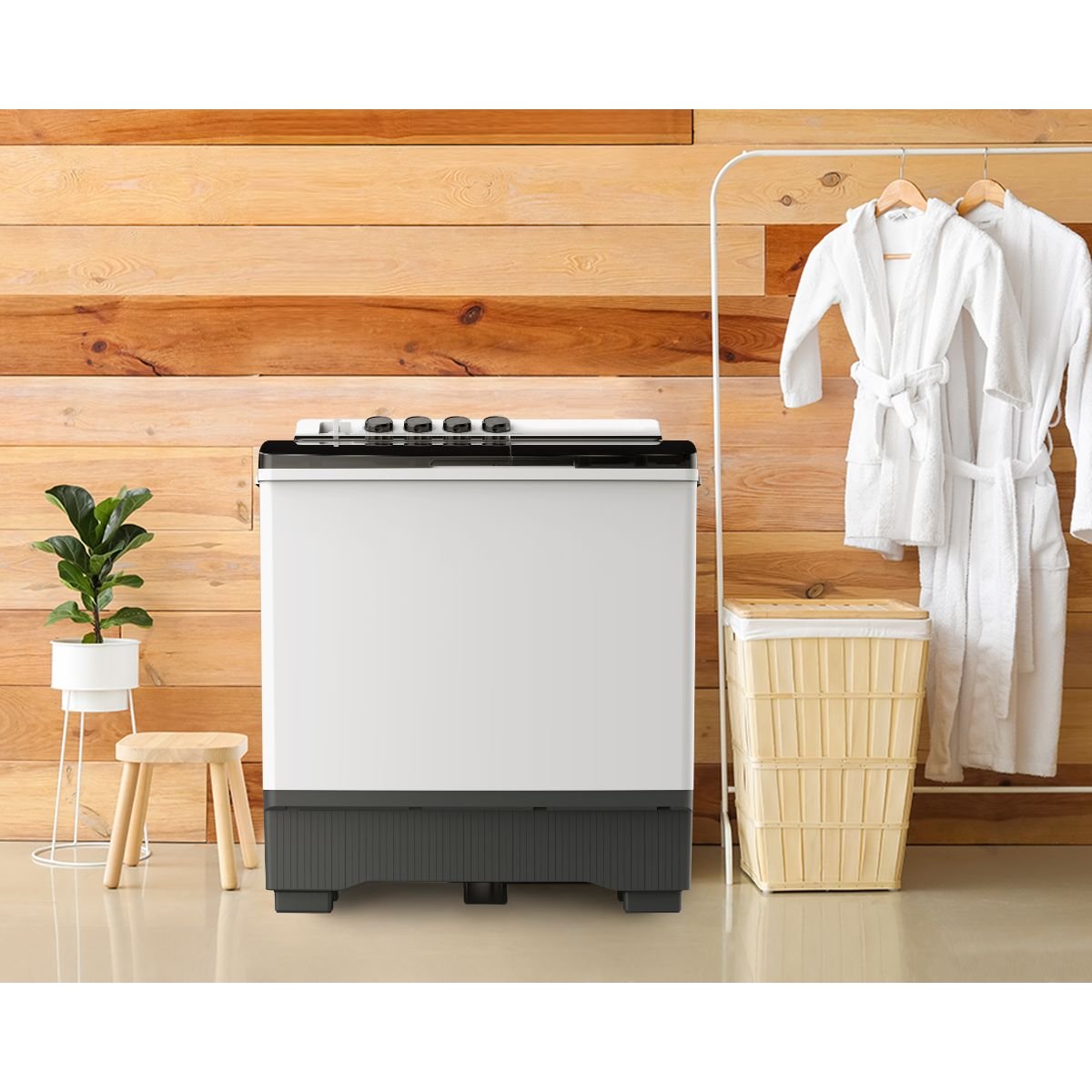 Lavadora Midea Blanca Doble Tina 22Kg Mt100W220