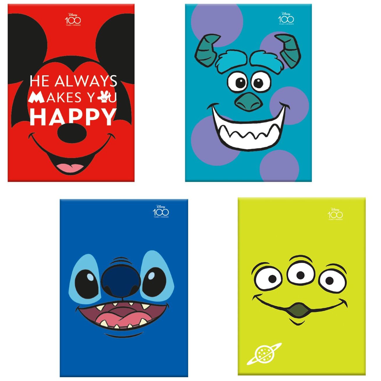 4 Libretas Disney 100 Great Moments