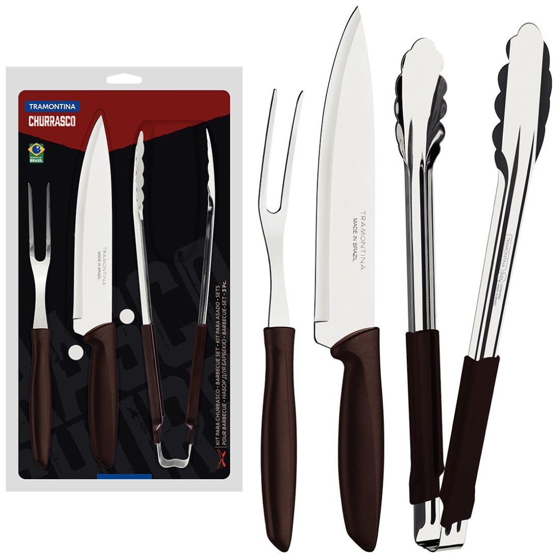 Set 3 Piezas para Asado Plenus Tramontina