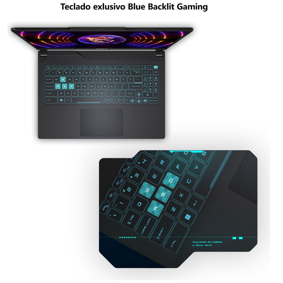 Laptop Gamer Msi Cyborg 15 A12Ve-477Mx Ci5 12 8Gb 512Gb Rtx4050 + Mouse