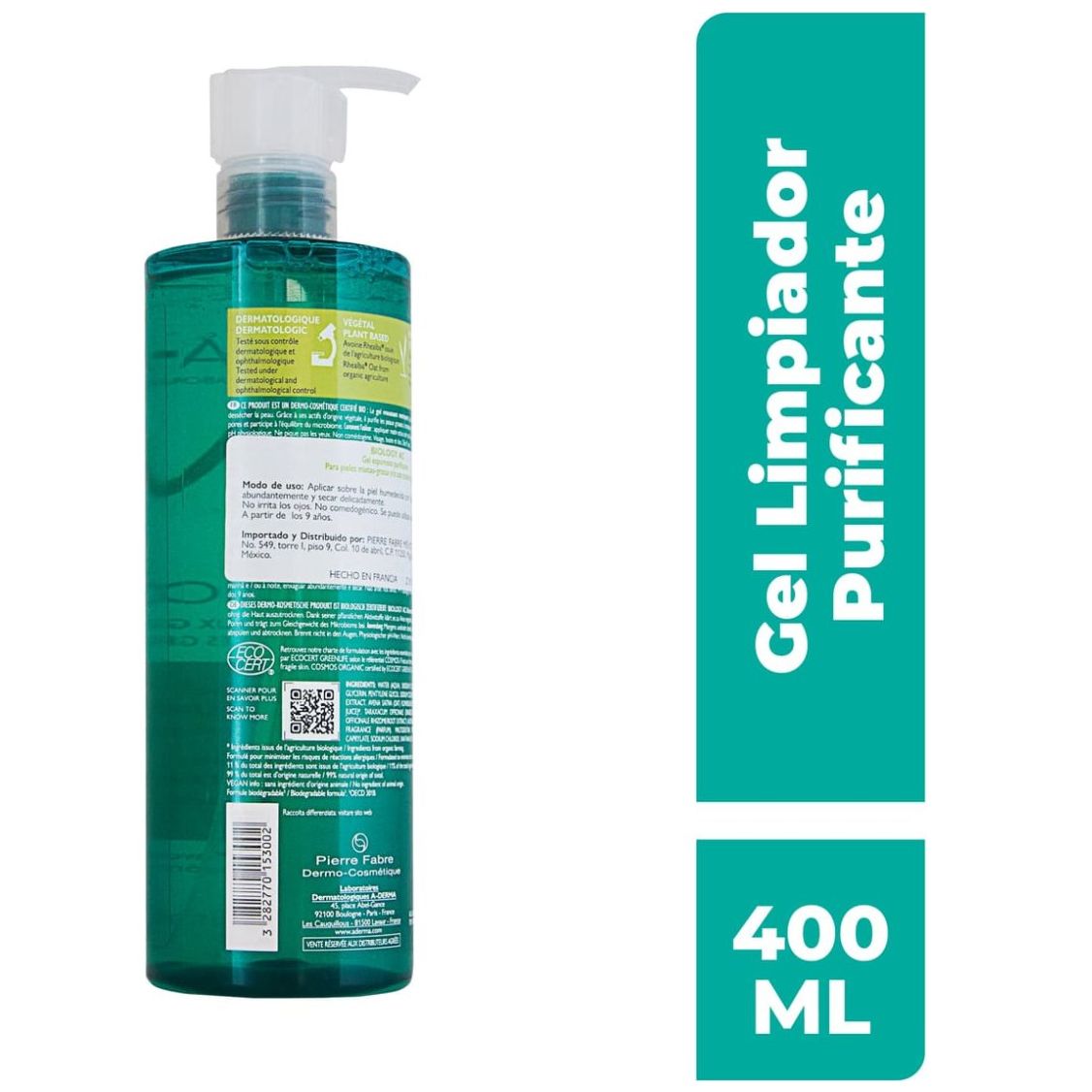 Aderma Biology Ac Gel Espumoso 400 Ml