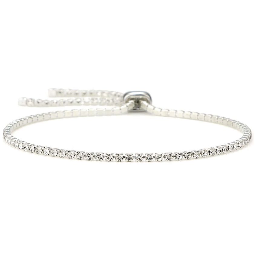 Pulsera 1H Ajustable con 1 Línea de Dristales Roxxy Bijoux