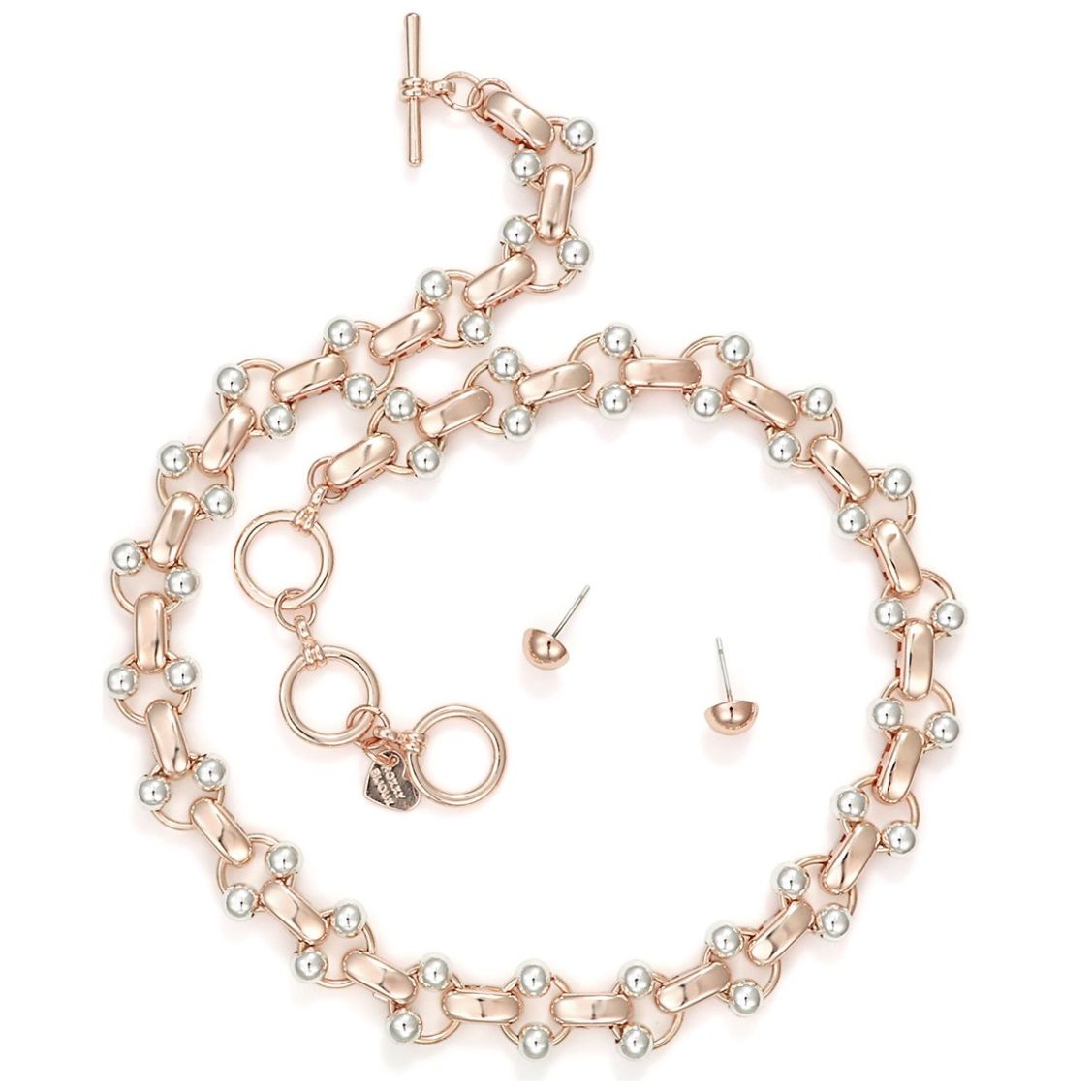 Juego Collar Y Aretes 1H con Aros Roxxy Bijoux