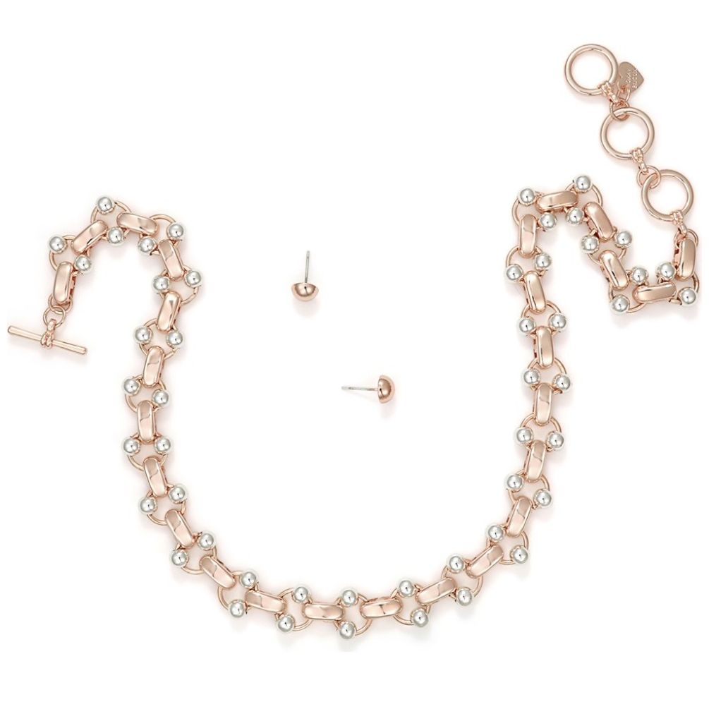 Juego Collar Y Aretes 1H con Aros Roxxy Bijoux