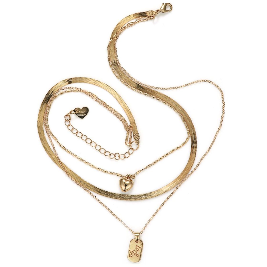 Collar 3H Cadenas con Dijes Roxxy Bijoux