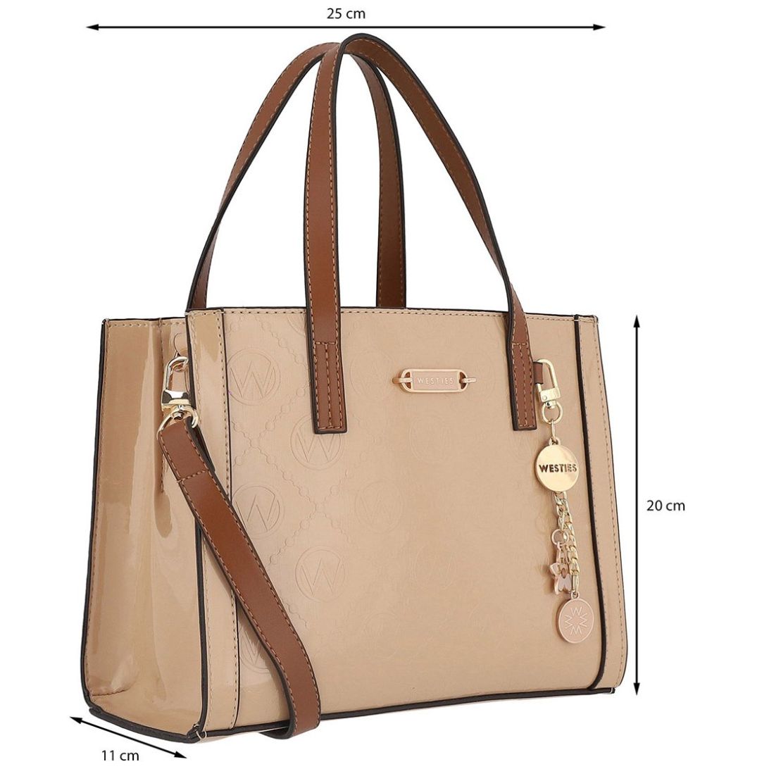 Bolsa Satchel Nude/multicolor Westies