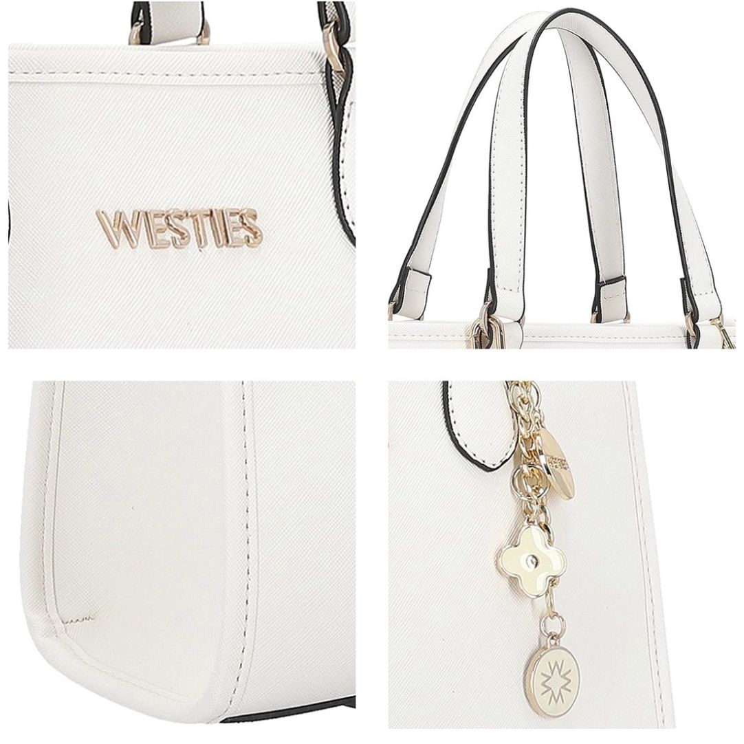 Bolsa Satchel Marfil Westies