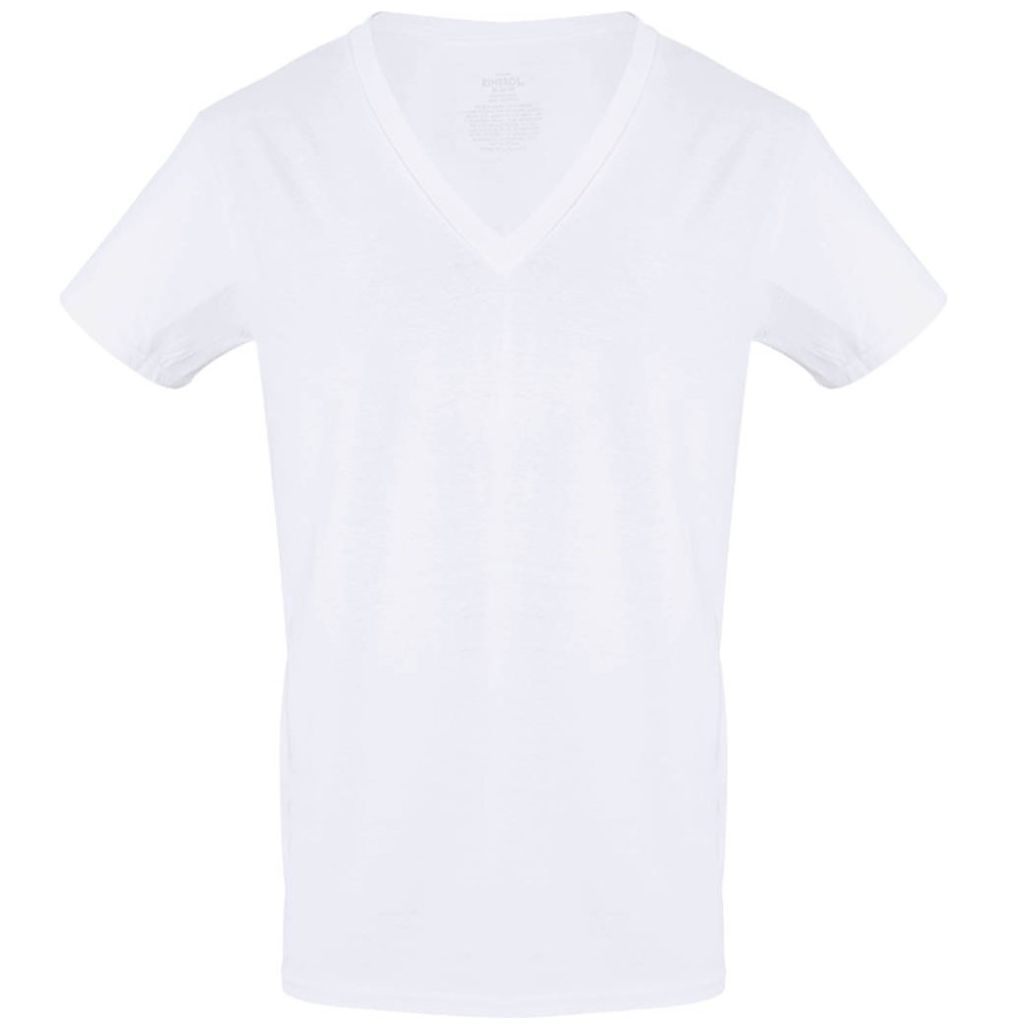 Paquete de 3 Camisetas con Cuello V Blancas para Hombre Modelo Elo 3912P01P01 Marca Rinbros