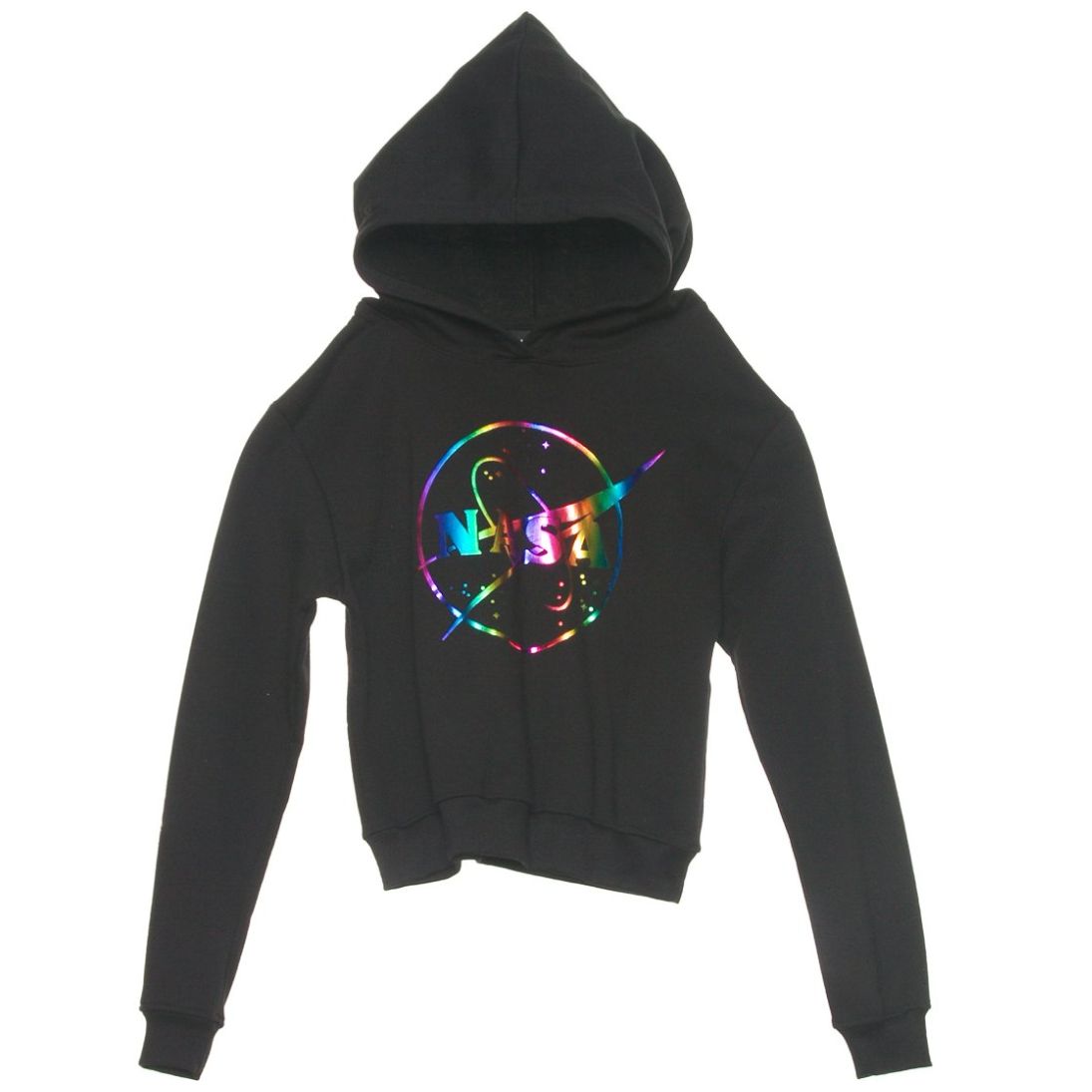 Sudadera Corta Estampada para Niña Nasa