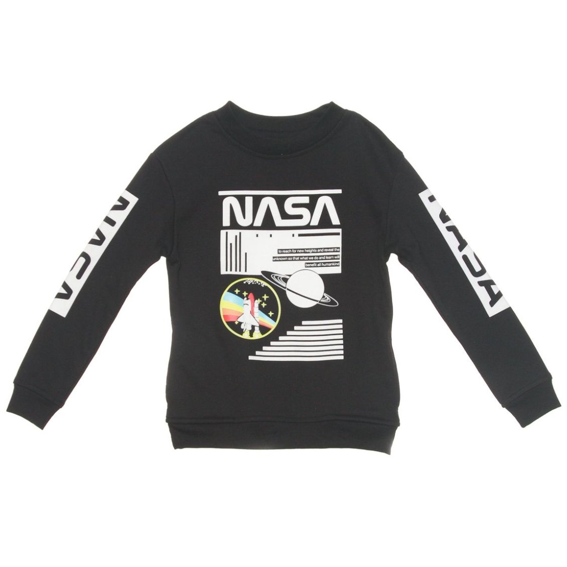 Sudadera Larga Estampada para Niña Nasa