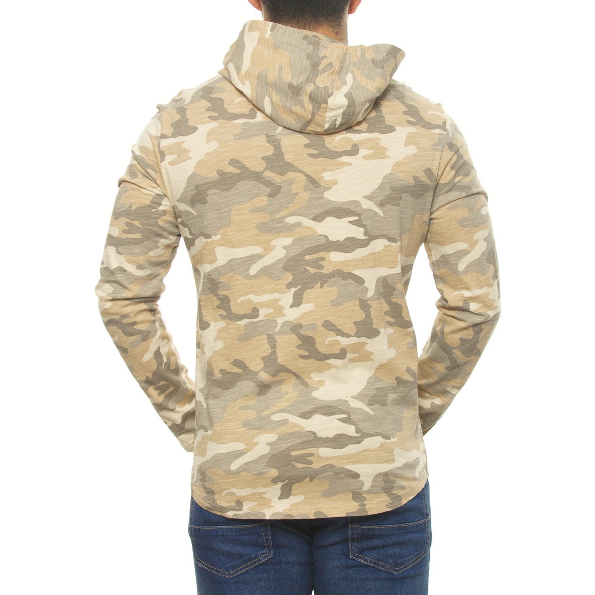 Playera Camuflaje Manga Larga para Hombre Jeanious