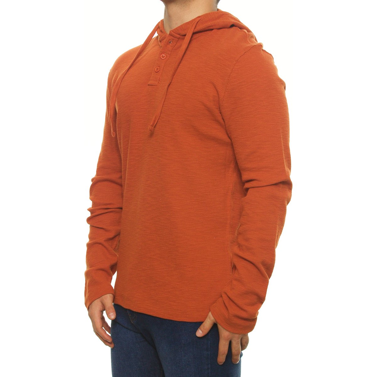Playera Manga Larga con Capucha para Hombre Fukka