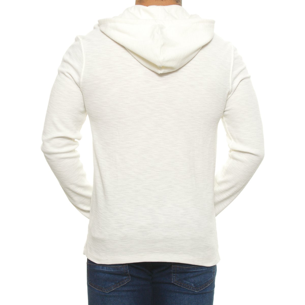 Playera Manga Larga con Capucha para Hombre Fukka