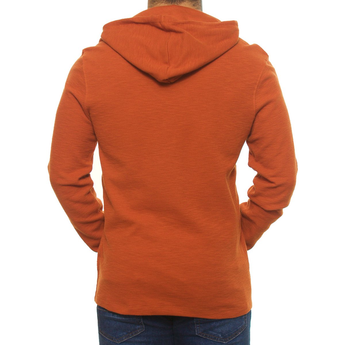 Playera Manga Larga con Capucha para Hombre Fukka