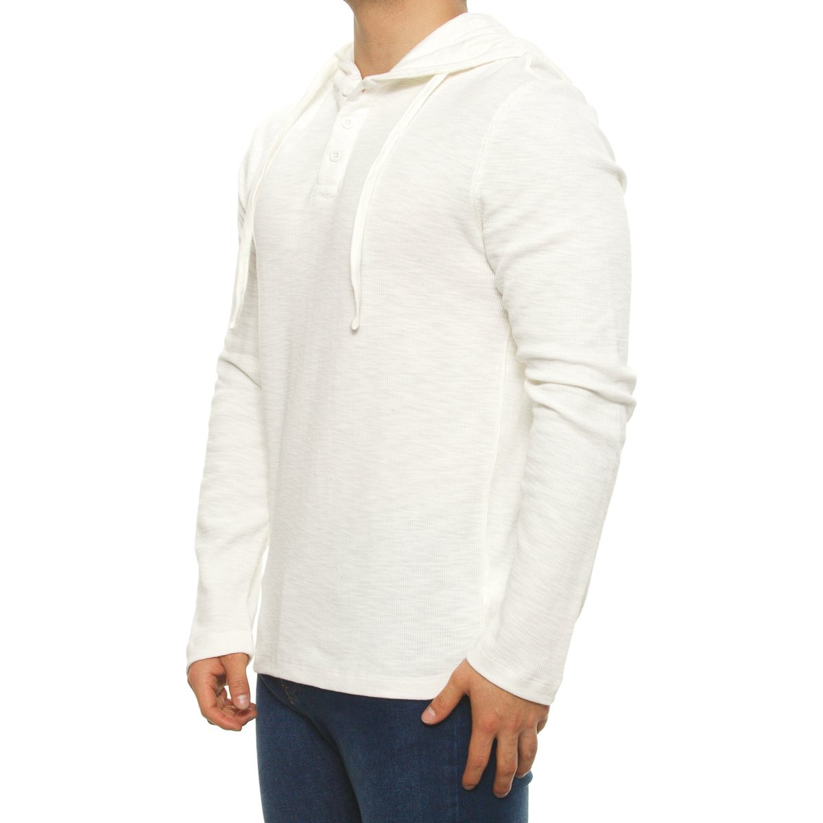 Playera Manga Larga con Capucha para Hombre Fukka