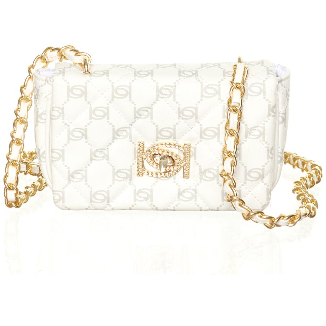 Bolso White Grey Mono Crossbody Bebe
