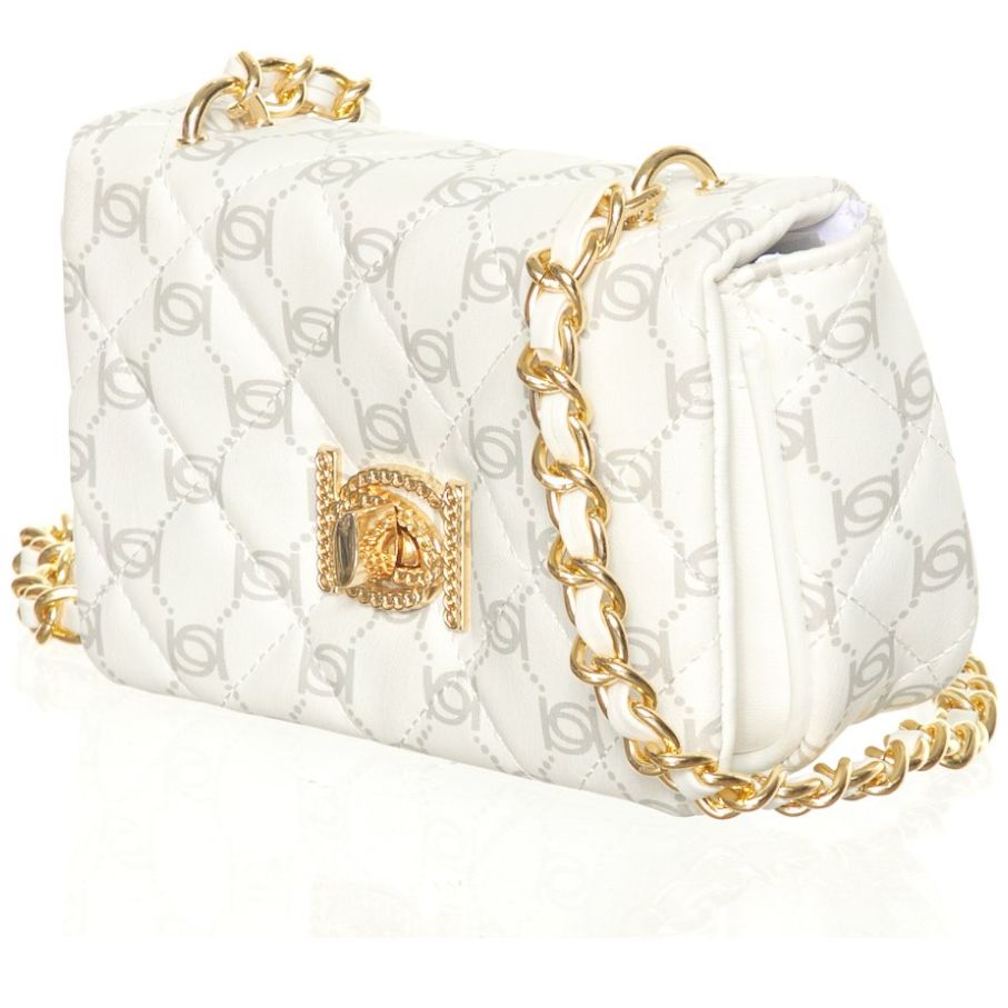 Bolso White Grey Mono Crossbody Bebe