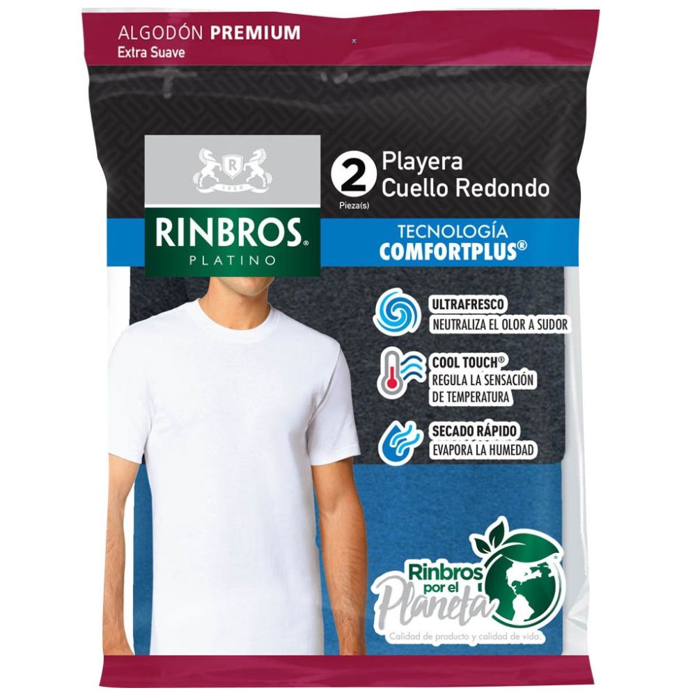 Playera Rinbros Cuello Redondo para Hombre