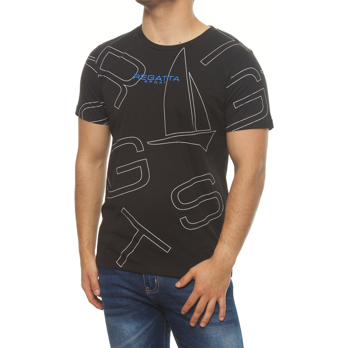 Playera Slim Fit Manga Corta Cuello Redondo para Hombre Regatta