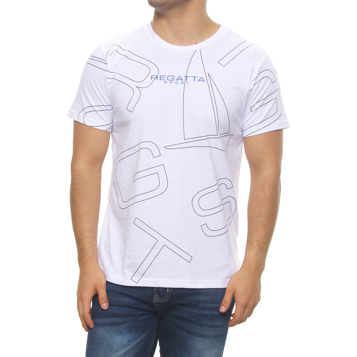 Playera Slim Fit Manga Corta Cuello Redondo para Hombre Regatta