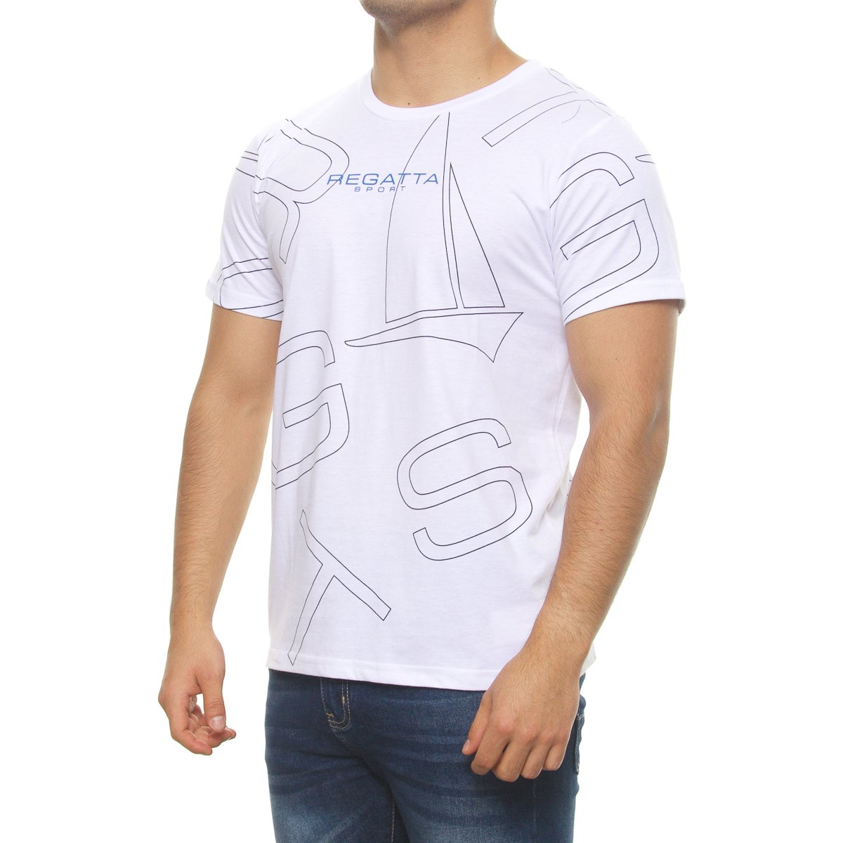 Playera Slim Fit Manga Corta Cuello Redondo para Hombre Regatta