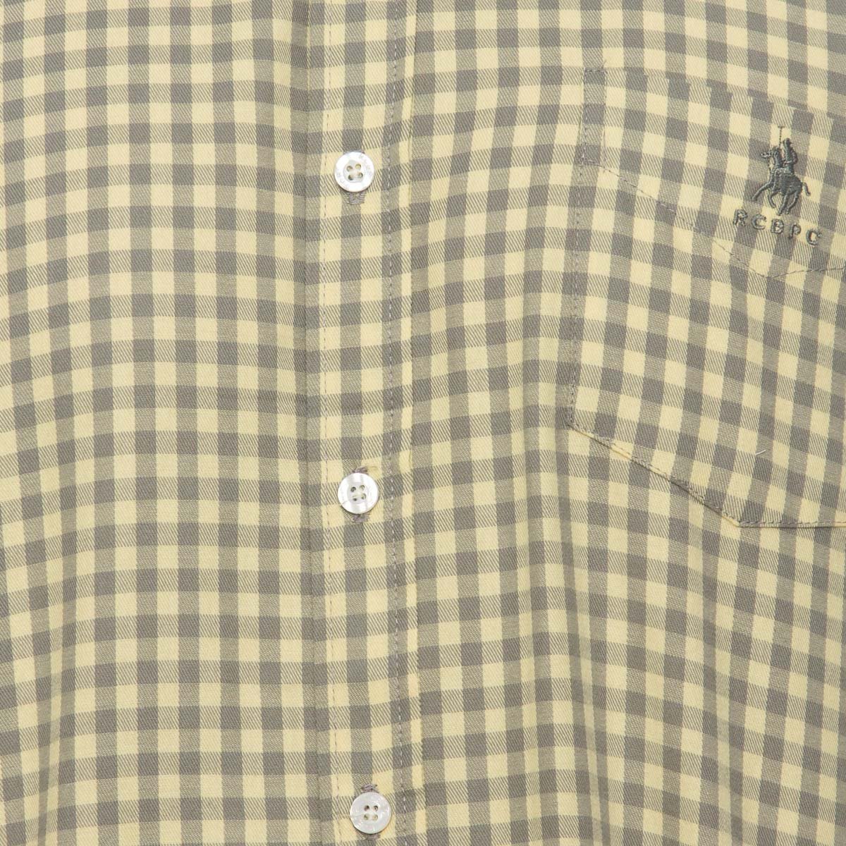 Camisa Casual Estampada Cuadros Manga Larga para Hombre Polo Club