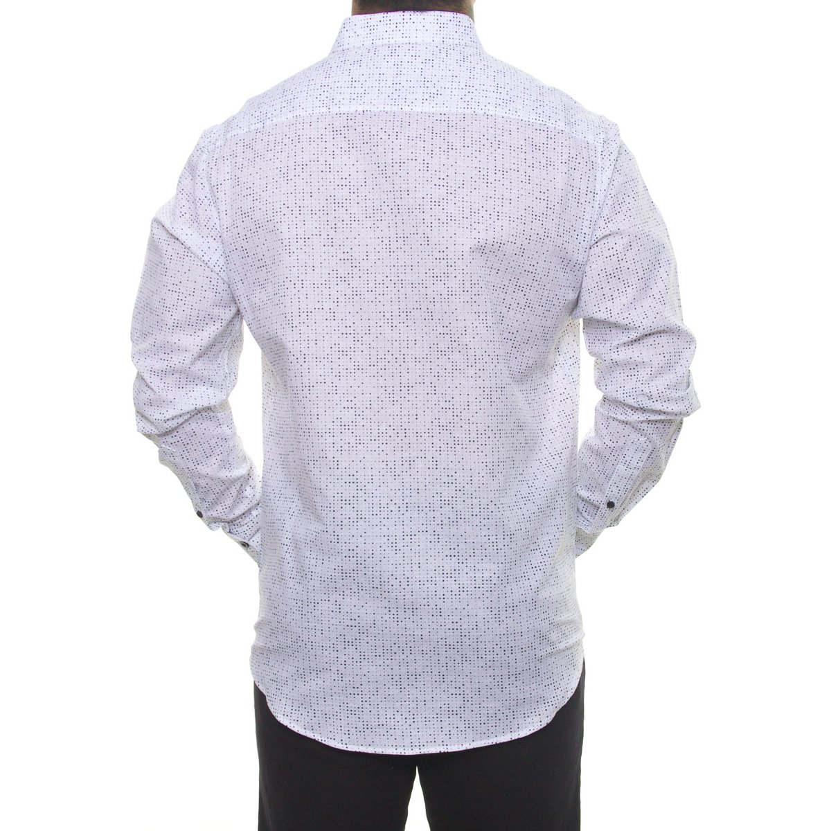 Camisa Casual Estampada Manga Larga para Hombre Polo Club