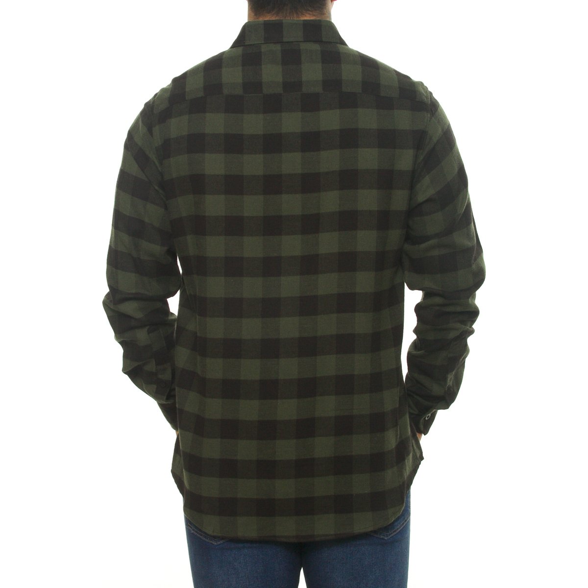 Camisa Casual Estampada Cuadros Manga Larga para Hombre Polo Club