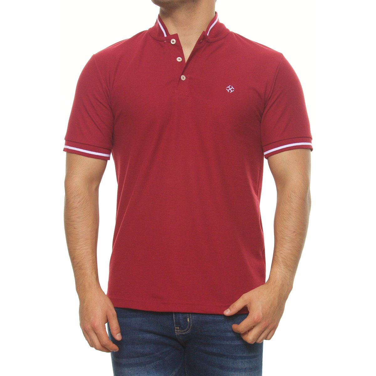 Playera Cuello Mao para Hombre Carlo Corinto