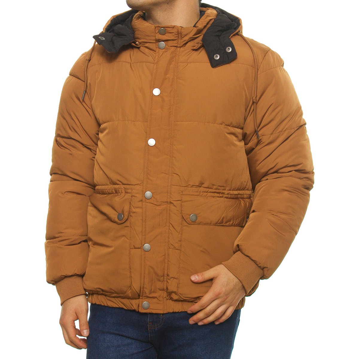 Chamarra Doble Vista con Gorro para Hombre Hollander