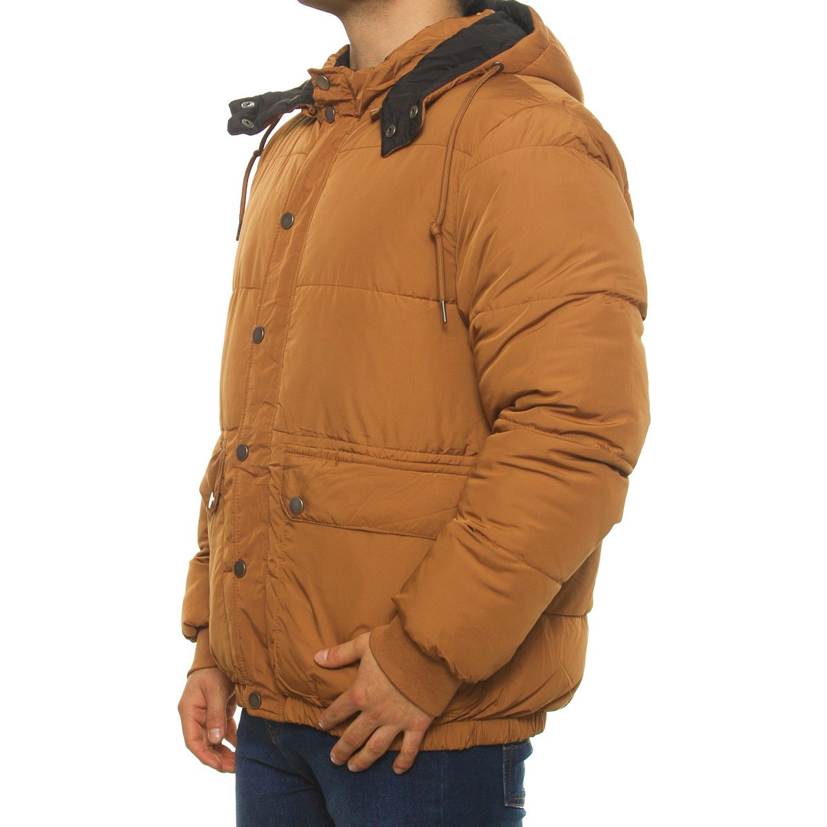 Chamarra Doble Vista con Gorro para Hombre Hollander