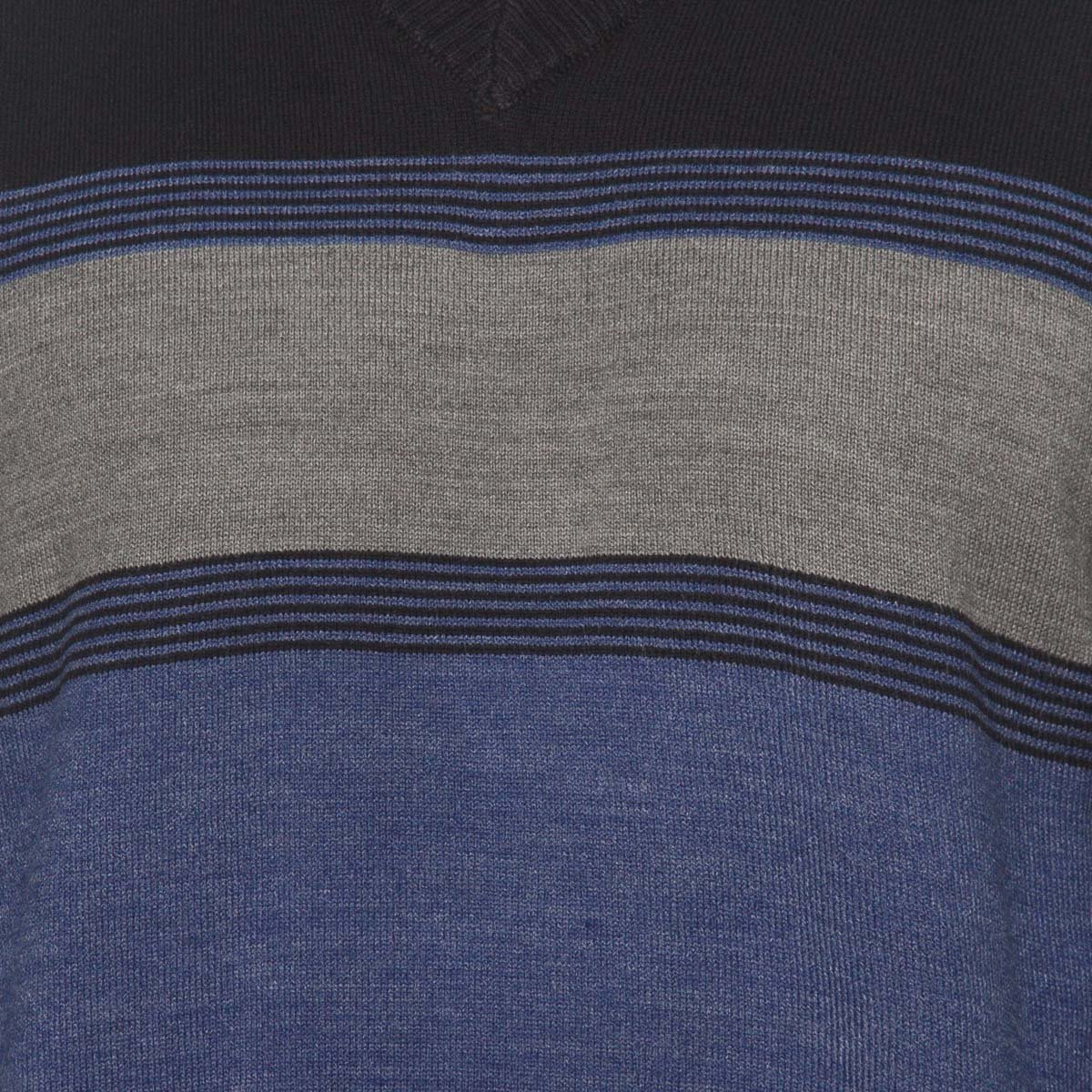 Suéter Casual Estampado a Rayas Cuello en V para Hombre Haggar