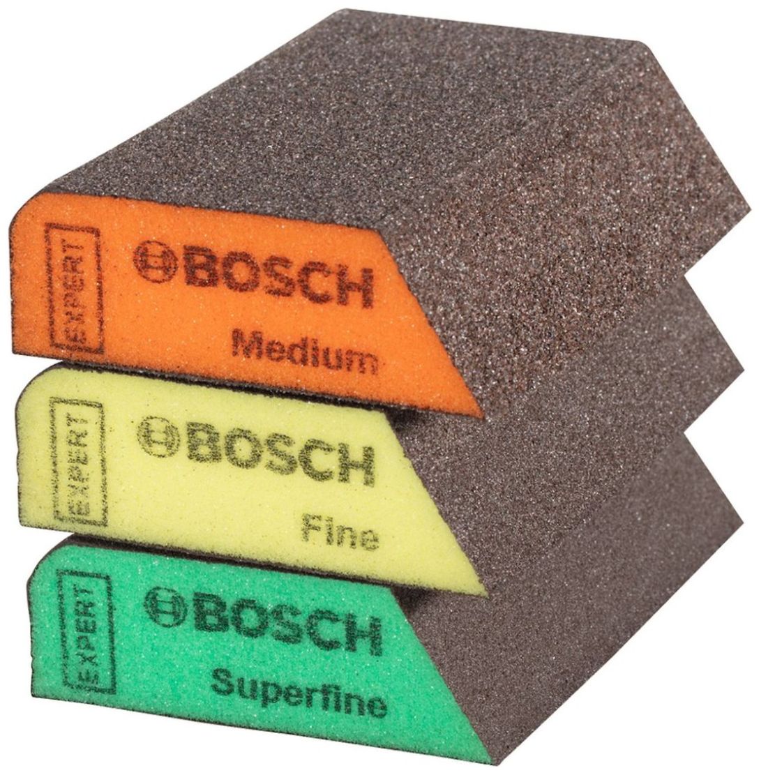 Esponja Bosch Abrasiva para Perfiles Grano M/f/sf 3Pz