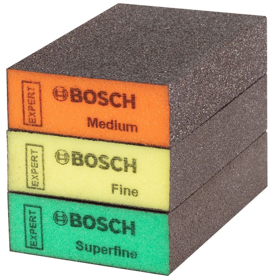 Esponja Bosch Abrasiva para Bordes Grano M/f/sf 3Pz