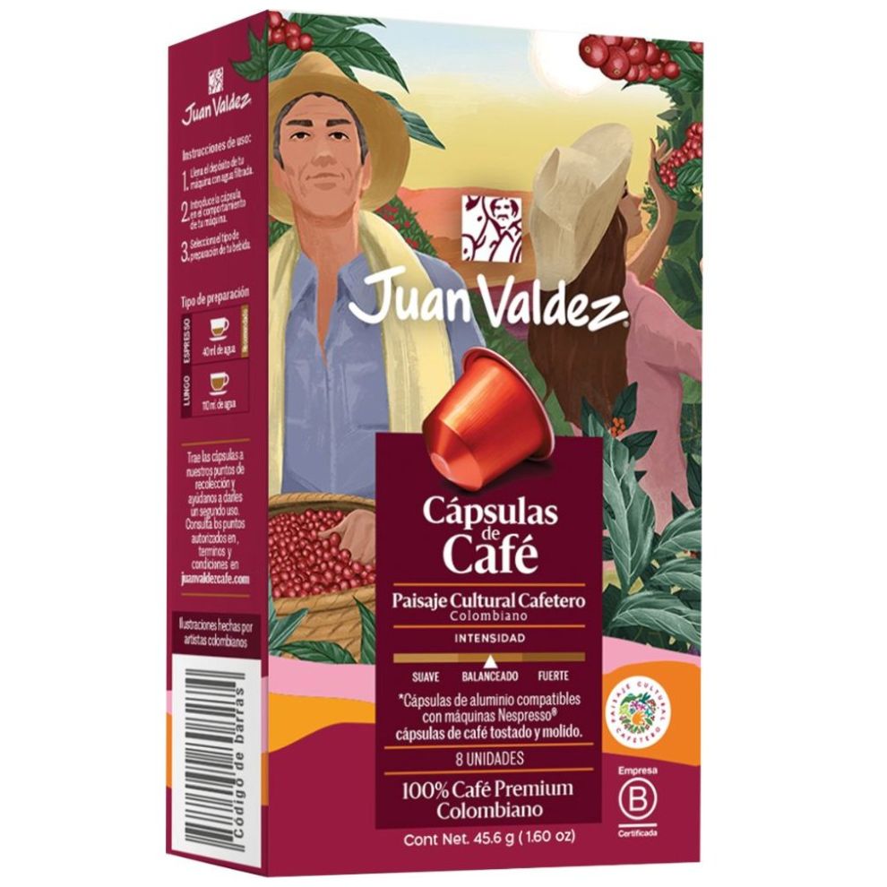  Capsulas de Café Juan Valdez Paisaje Cafetero