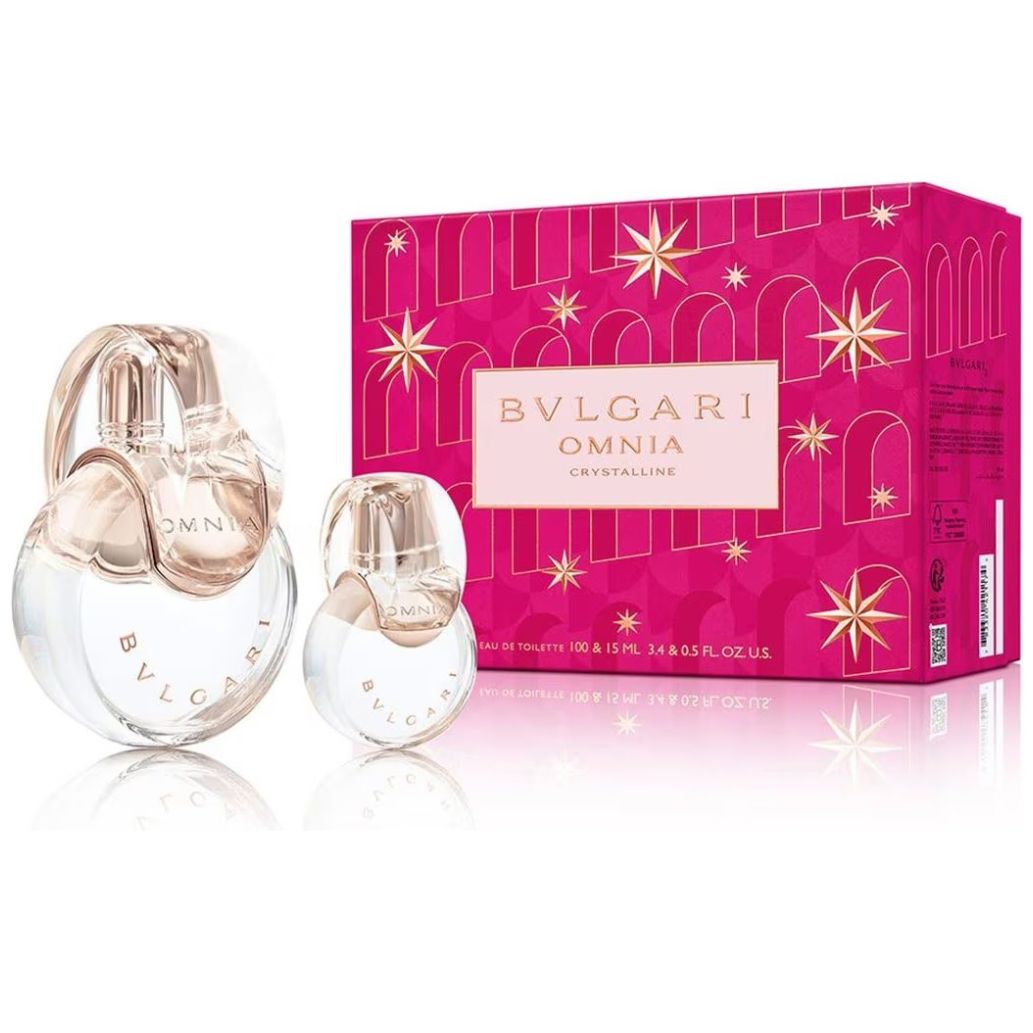 Fragancia Set Bvlgari Crystalline Edt 100 Ml + Edt 15 Ml para Mujer