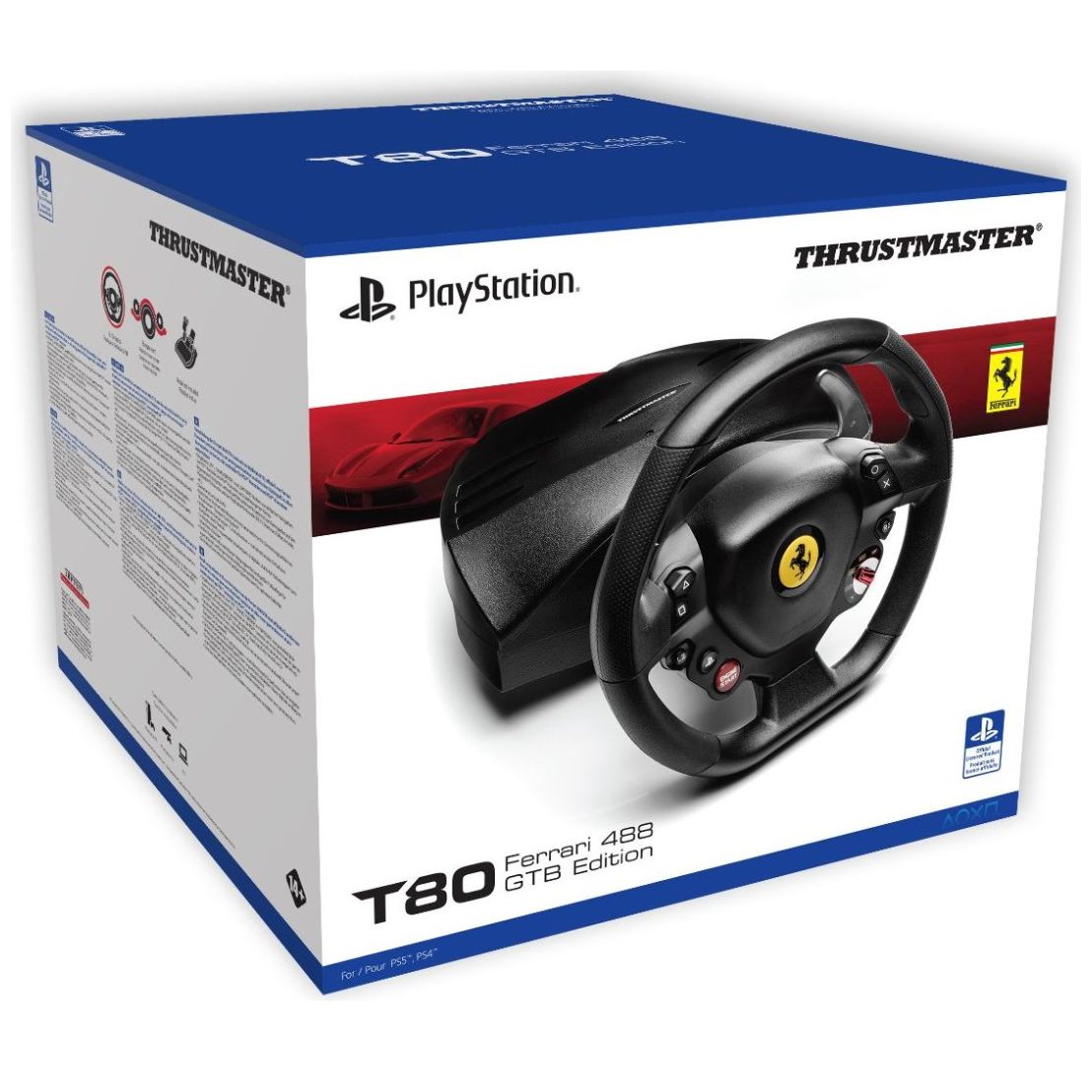 Ps5 Volante Ferrari T80 488 Gtb Thrustmaster