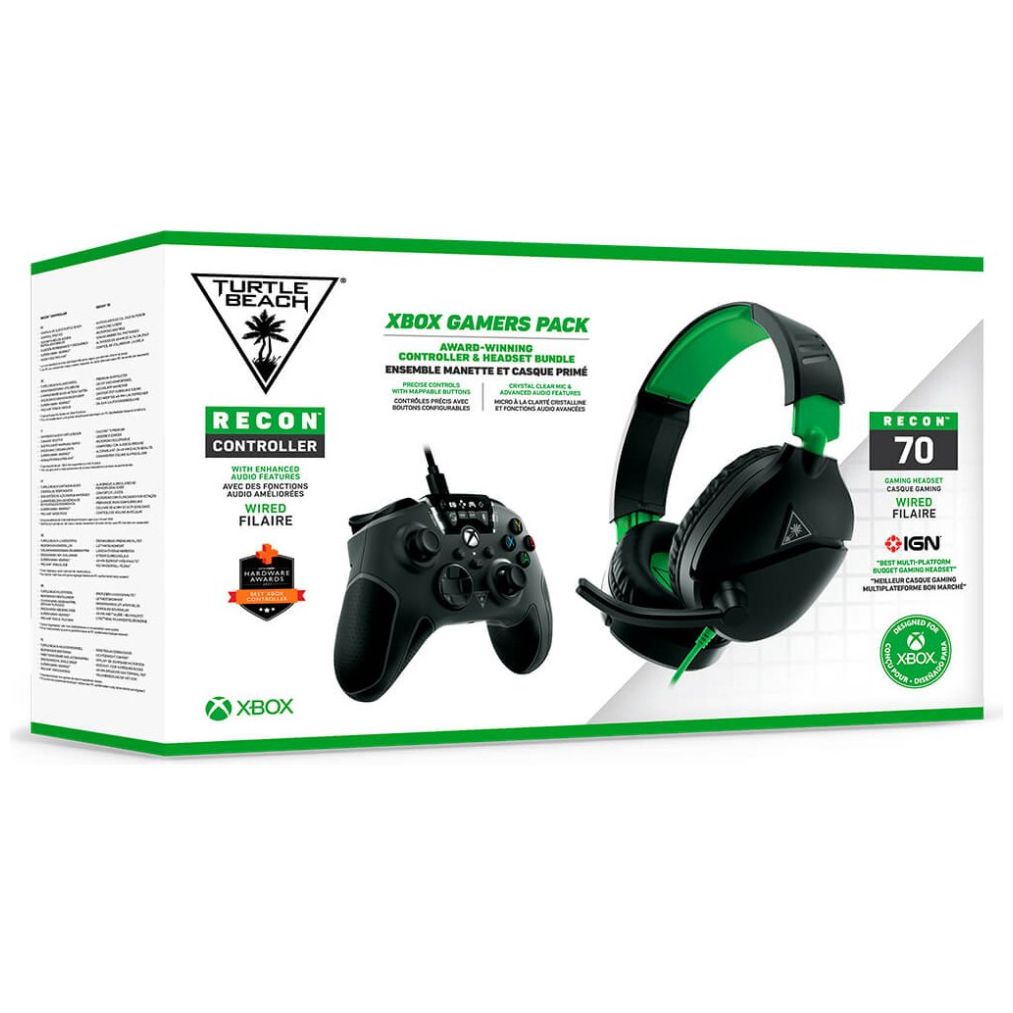 Turtle Beach Xbox Gamers Pack Recon 70 Headset And Recon Controller