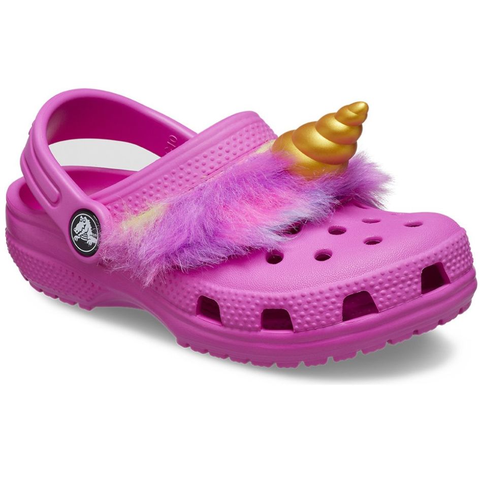 Sueco Crocs Unicornio 18-23 Rosa