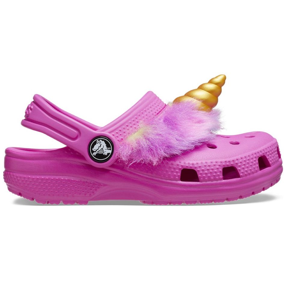 Sueco Crocs Unicornio 18-23 Rosa