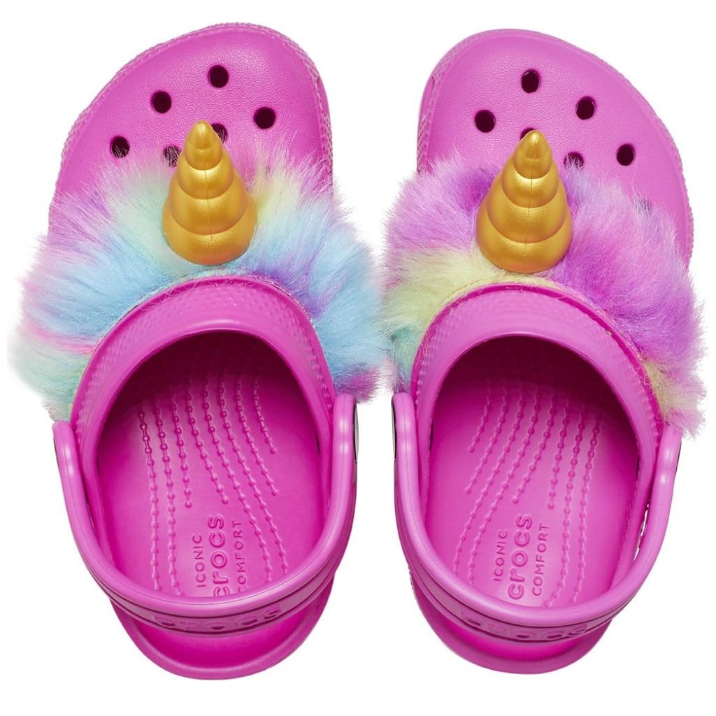 Sueco Crocs Unicornio 18-23 Rosa