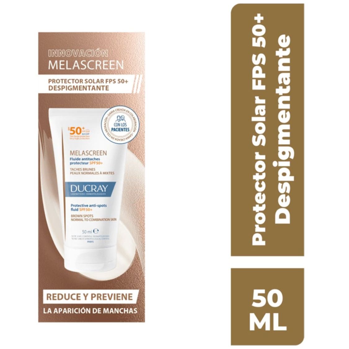 Ducray Melascreen Fluido Protección Solar Fps 50+ 50 Ml