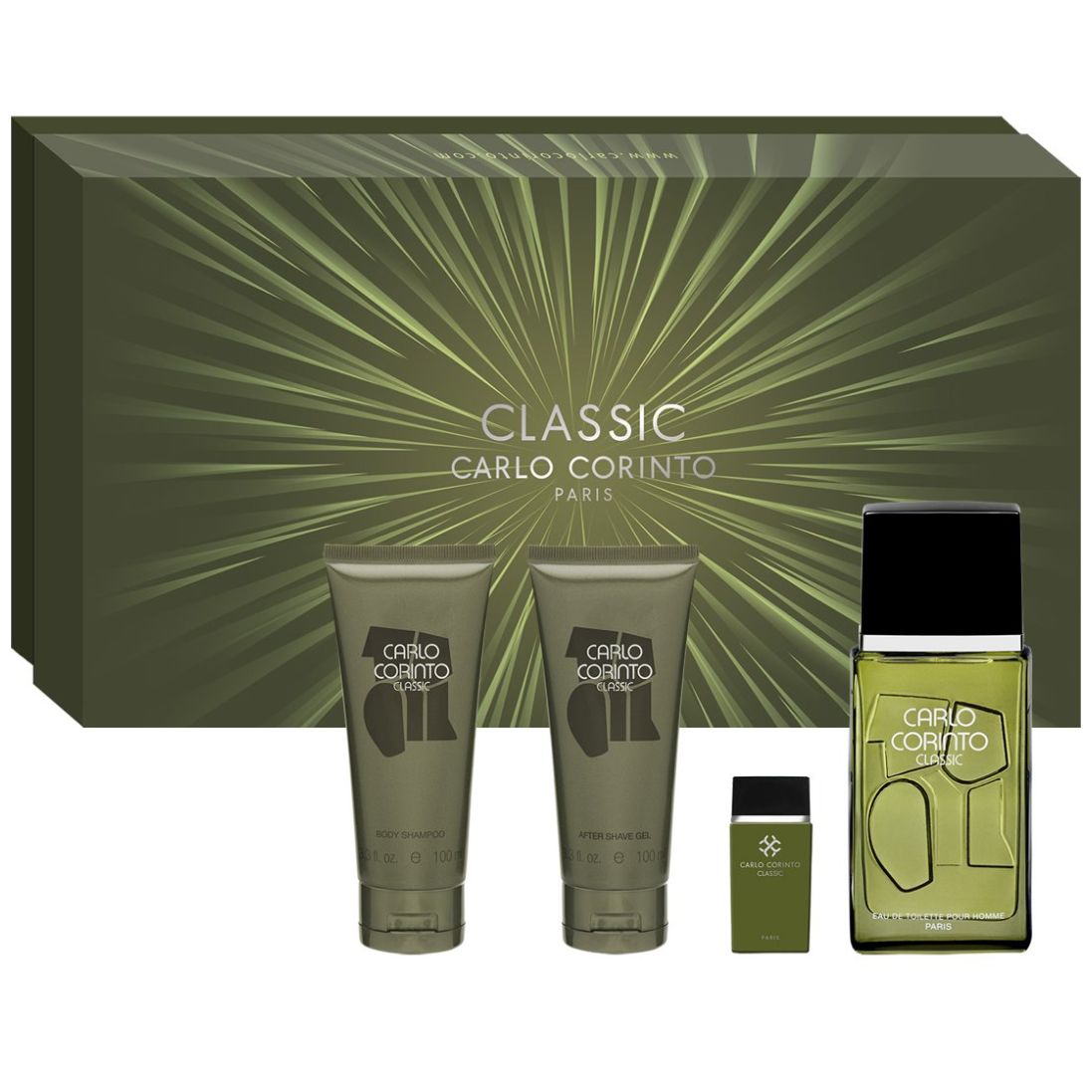 Set Fragancia para Hombre Carlo Corinto Classic Edt 100 Ml