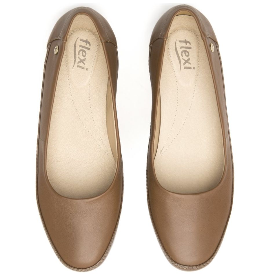 Mocasín Casual Confort con Cuña Café para Mujer Flexi