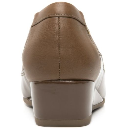 Mocasín Casual Confort con Cuña Café para Mujer Flexi
