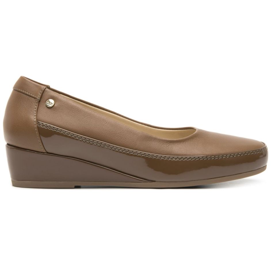 Mocasín Casual Confort con Cuña Café para Mujer Flexi